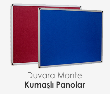 Duvara Monte Kumaşlı Panolar
